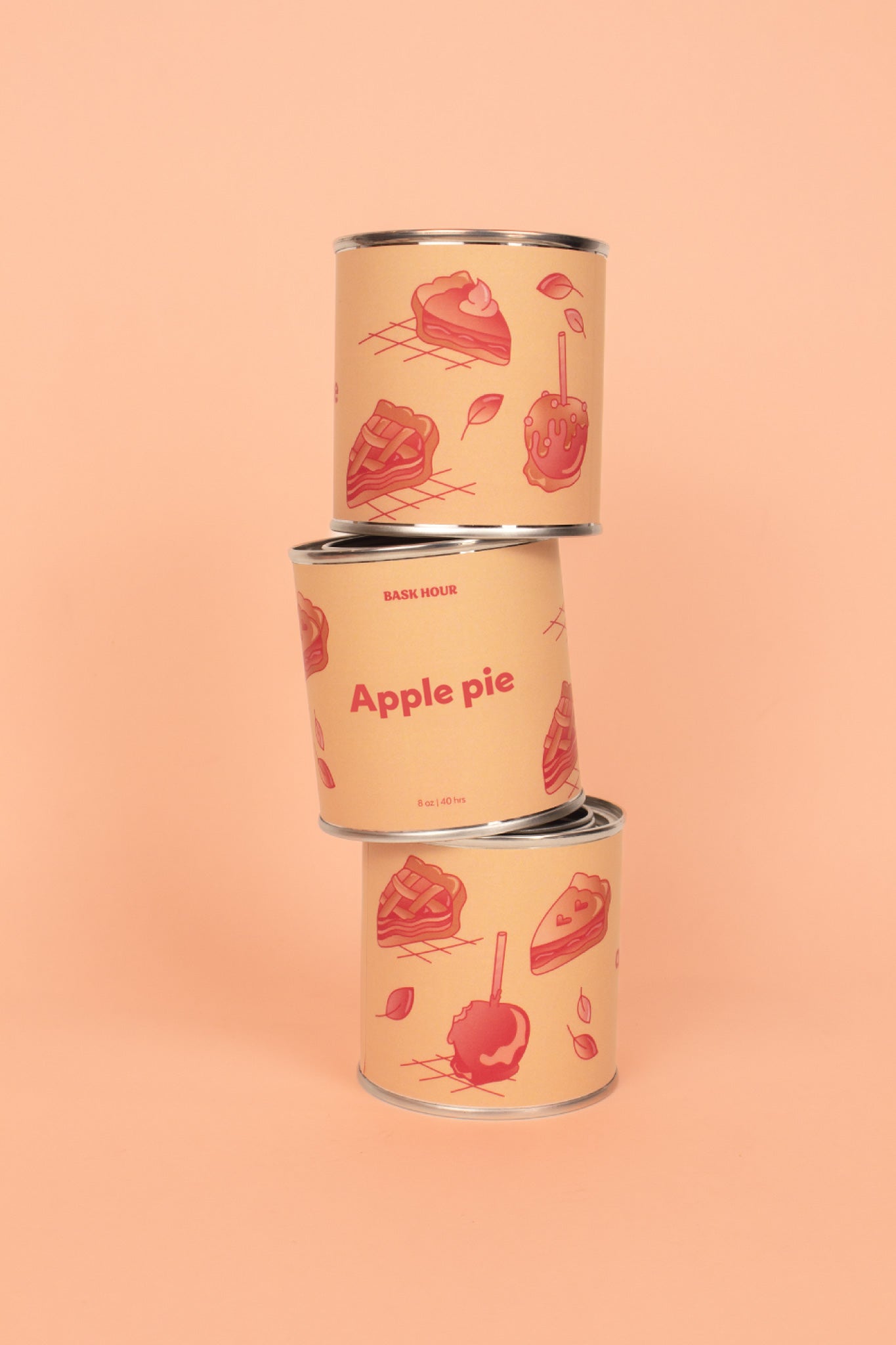 Apple Pie ~ Natural Candle Bask Hour
