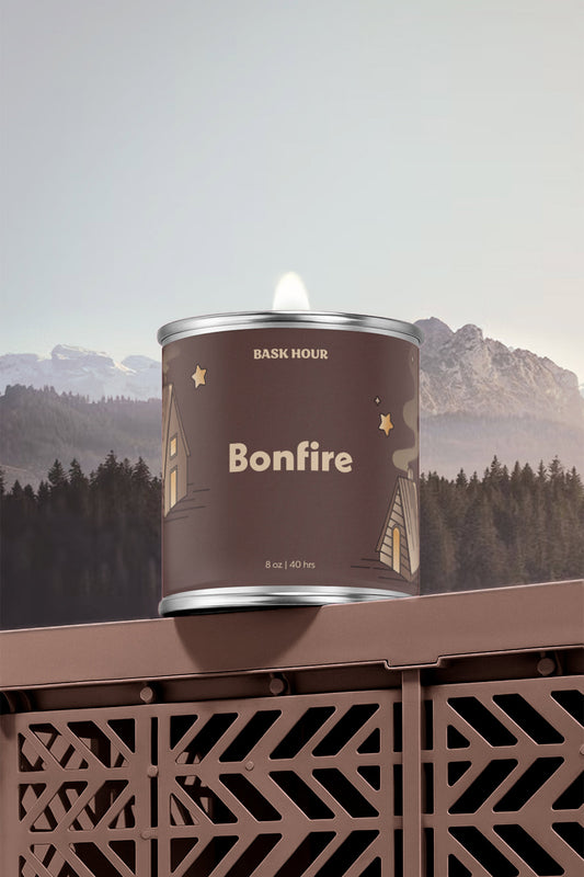 Bonfire ~ Natural Candle - Bask Hour