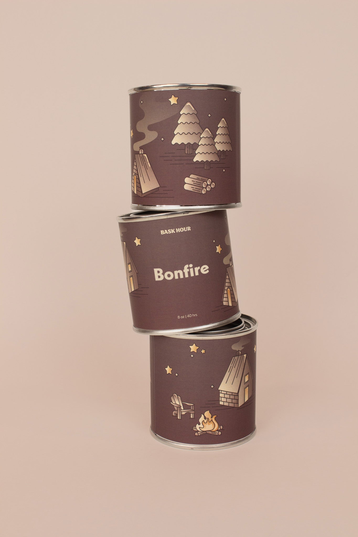Bonfire ~ Natural Candle Bask Hour