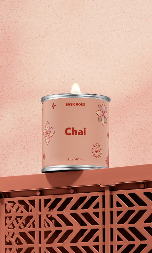 Chai ~ Natural Candle Bask Hour