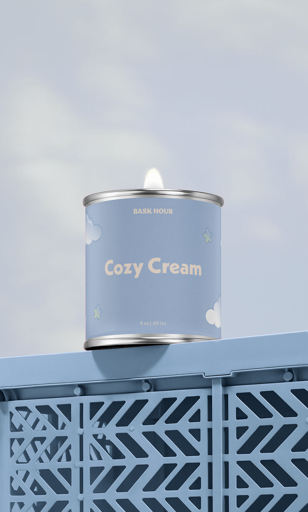 Cozy Cream ~ Natural Candle - Bask Hour