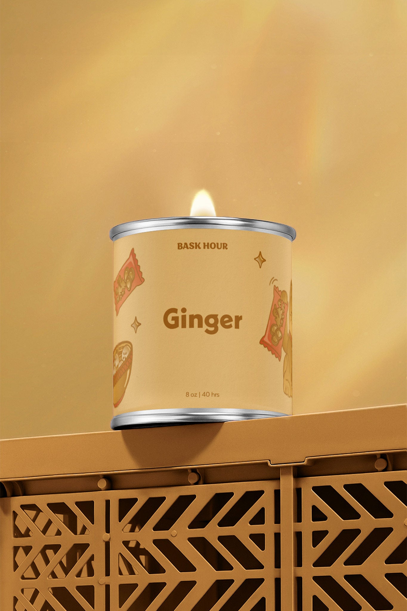 Ginger ~ Natural Candle - Bask Hour