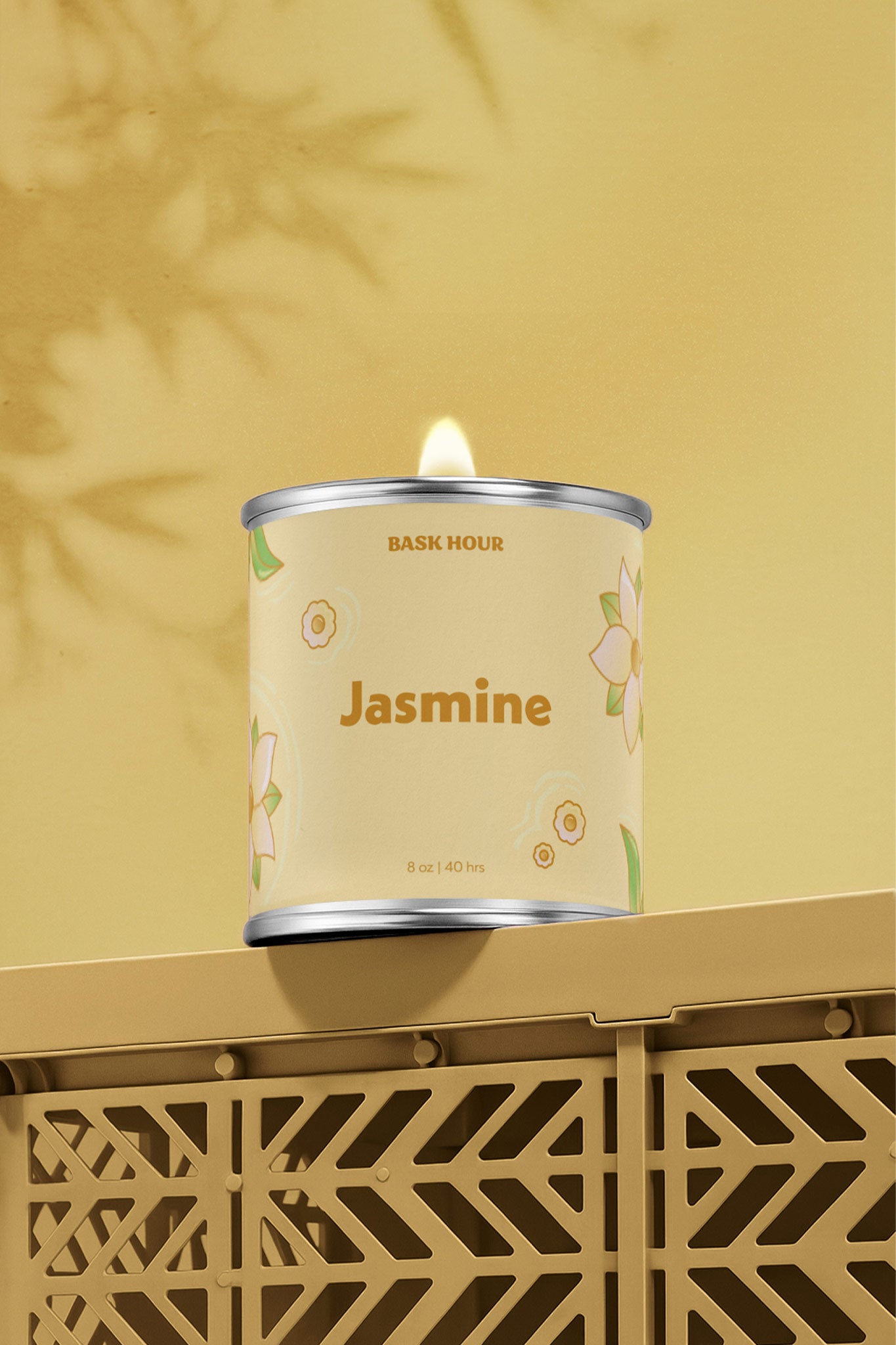 Jasmine ~ Natural Candle - Bask Hour
