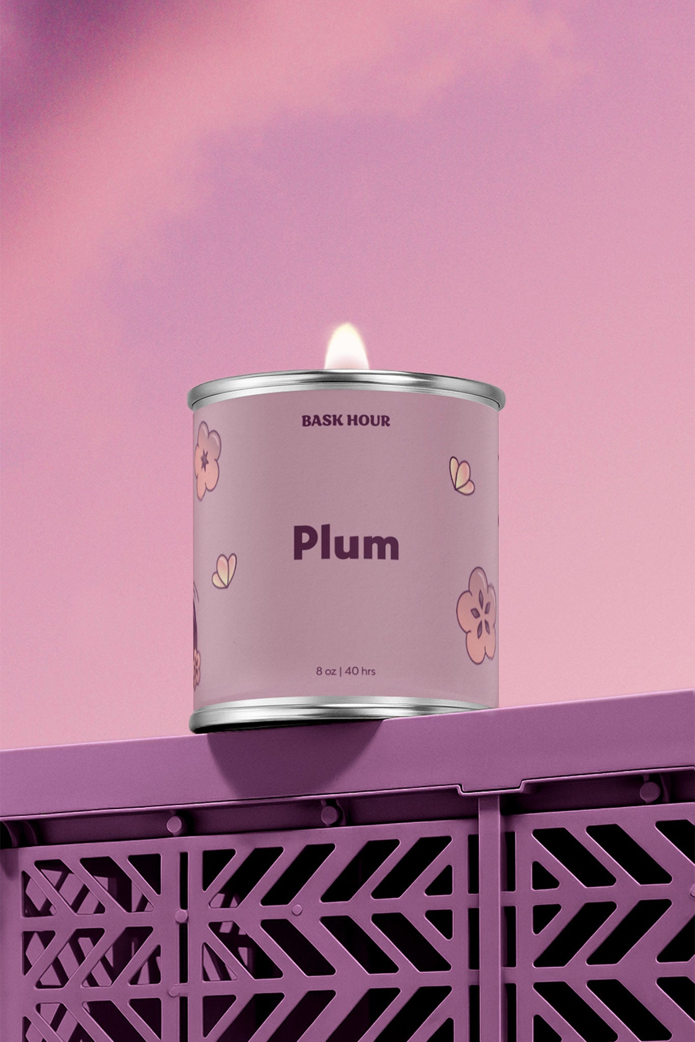 Plum ~ Natural Candle - Bask Hour