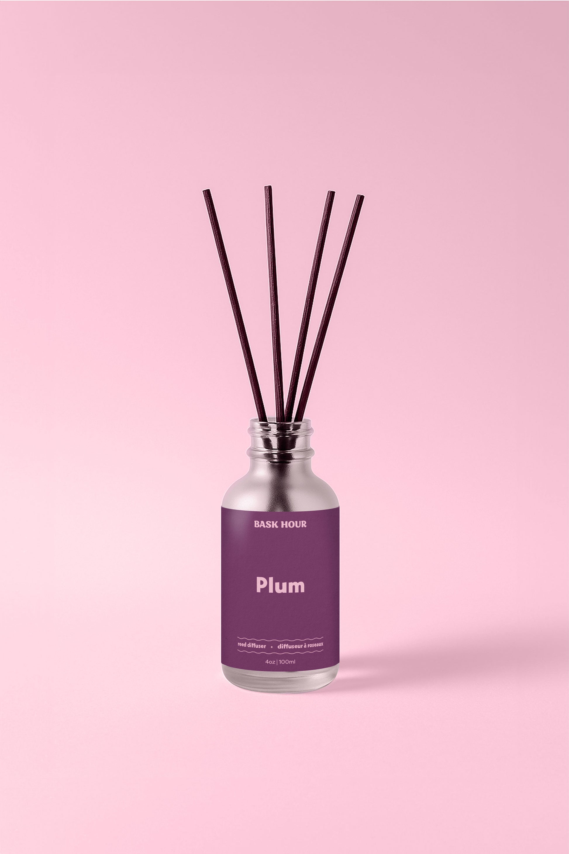 Plum scented reed diffuser with hints of plum, grape and vanilla. suitable for any type of room.