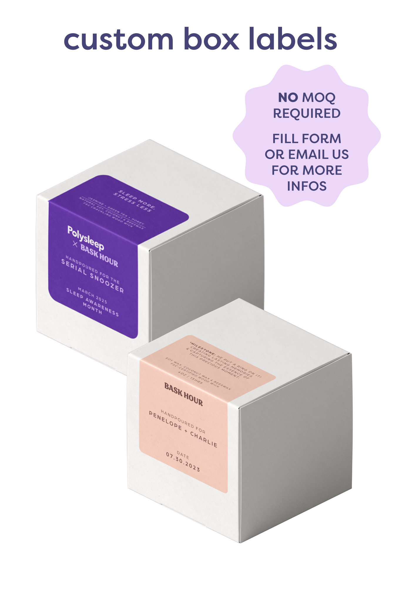 Custom Candle - 8oz - Bask Hour