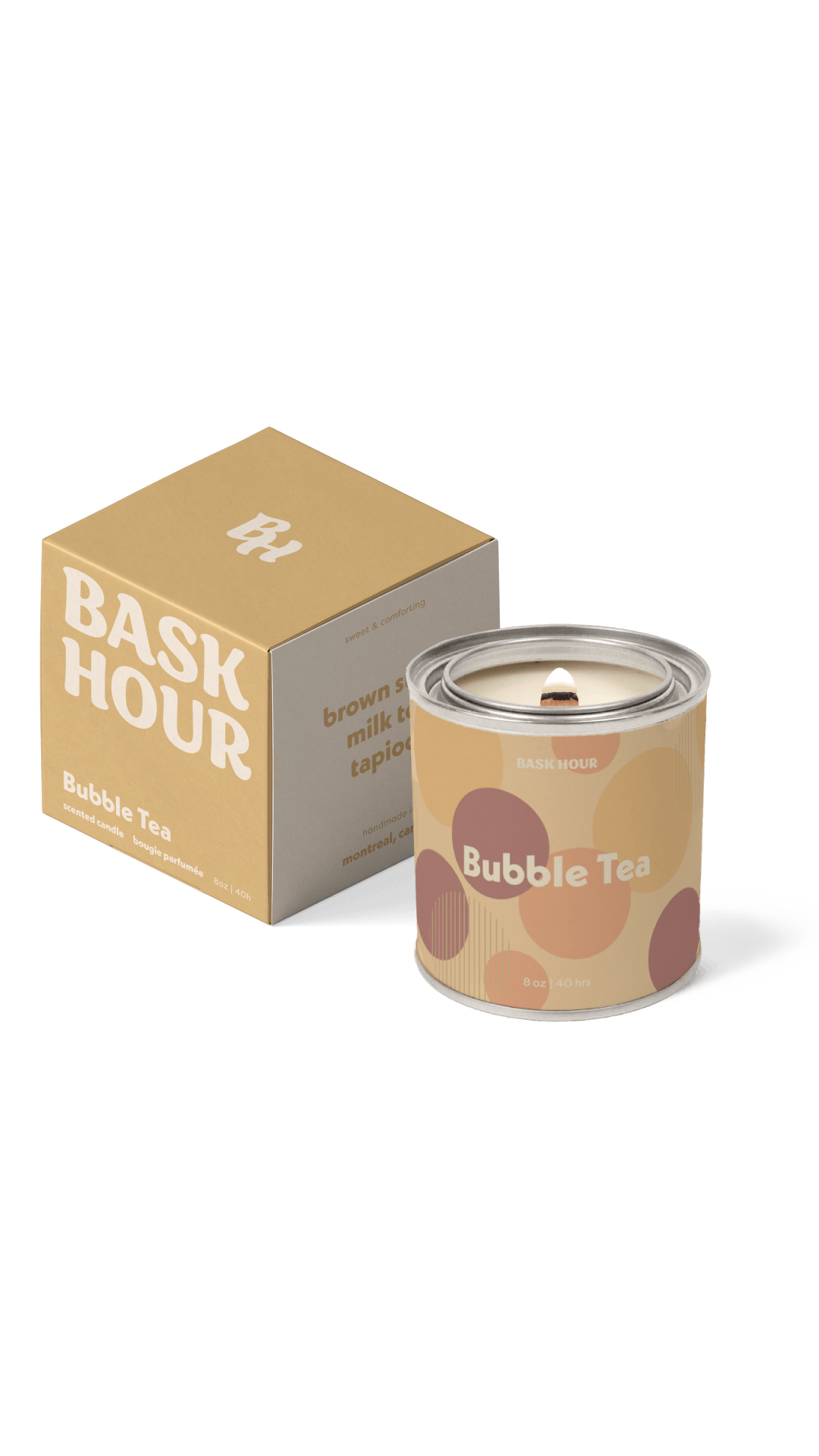 Bubble Tea - 8 oz Candle Bask Hour