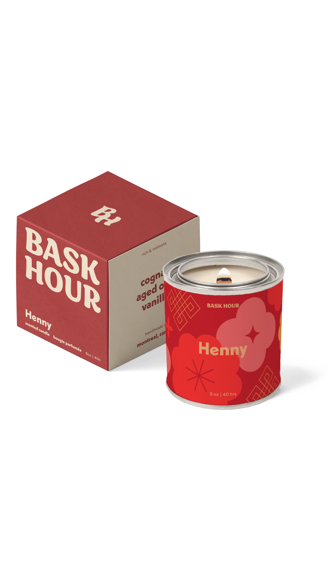 Henny - 8 oz Candle Bask Hour