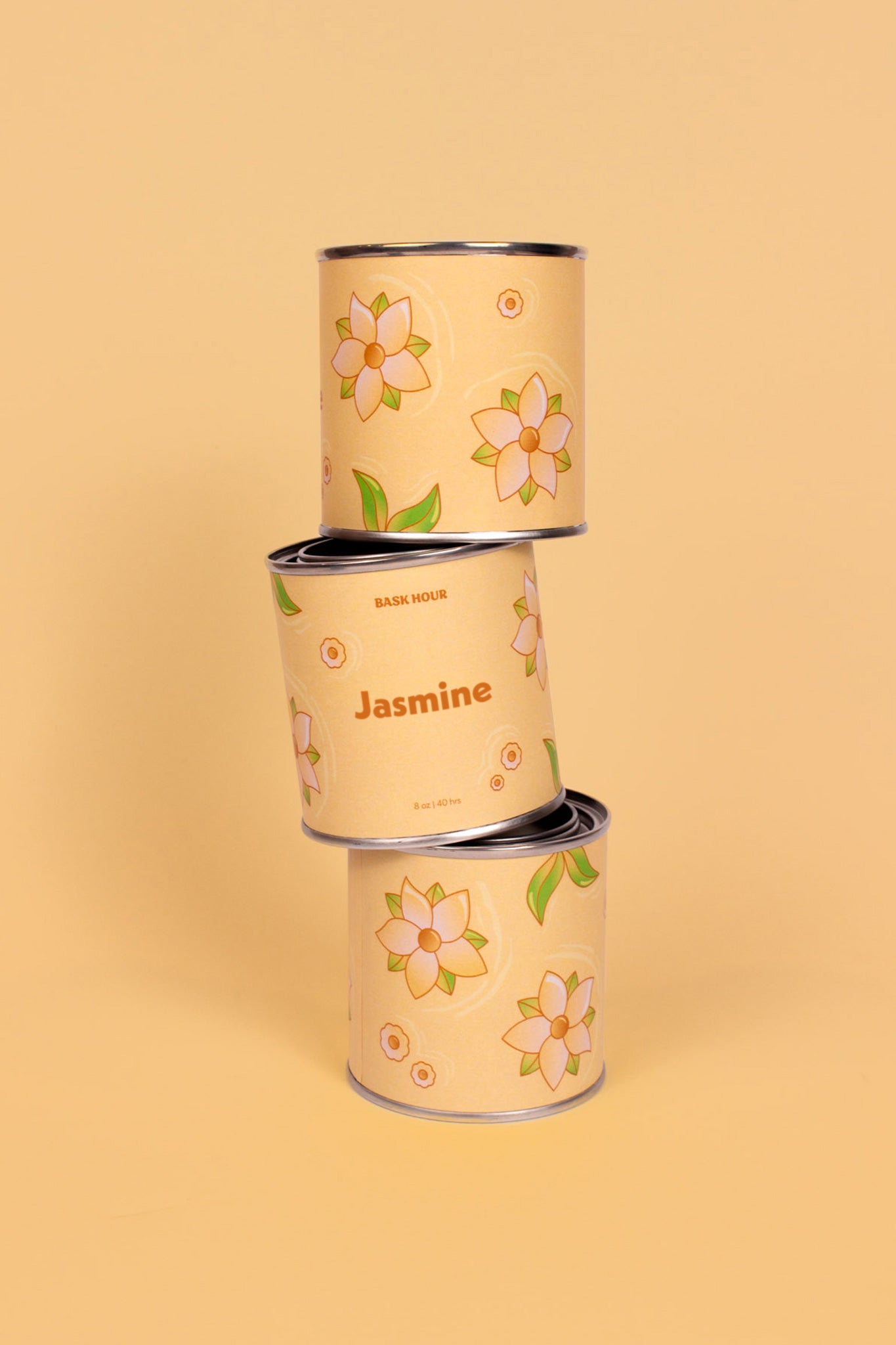 Jasmine ~ Natural Candle - Bask Hour