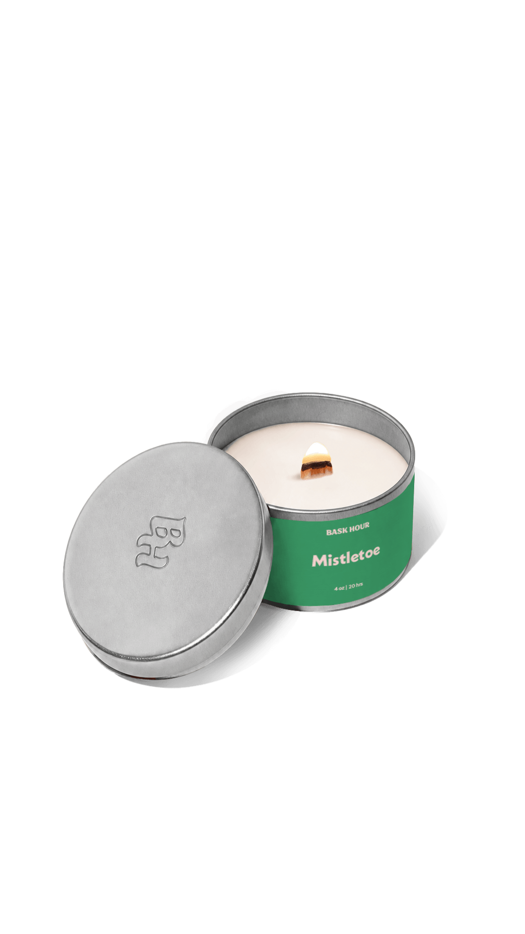 holiday christmas mistletoe scented candle bougie parfumée mistletoe festif noel cadeau gift 4oz cire naturelle soy wax