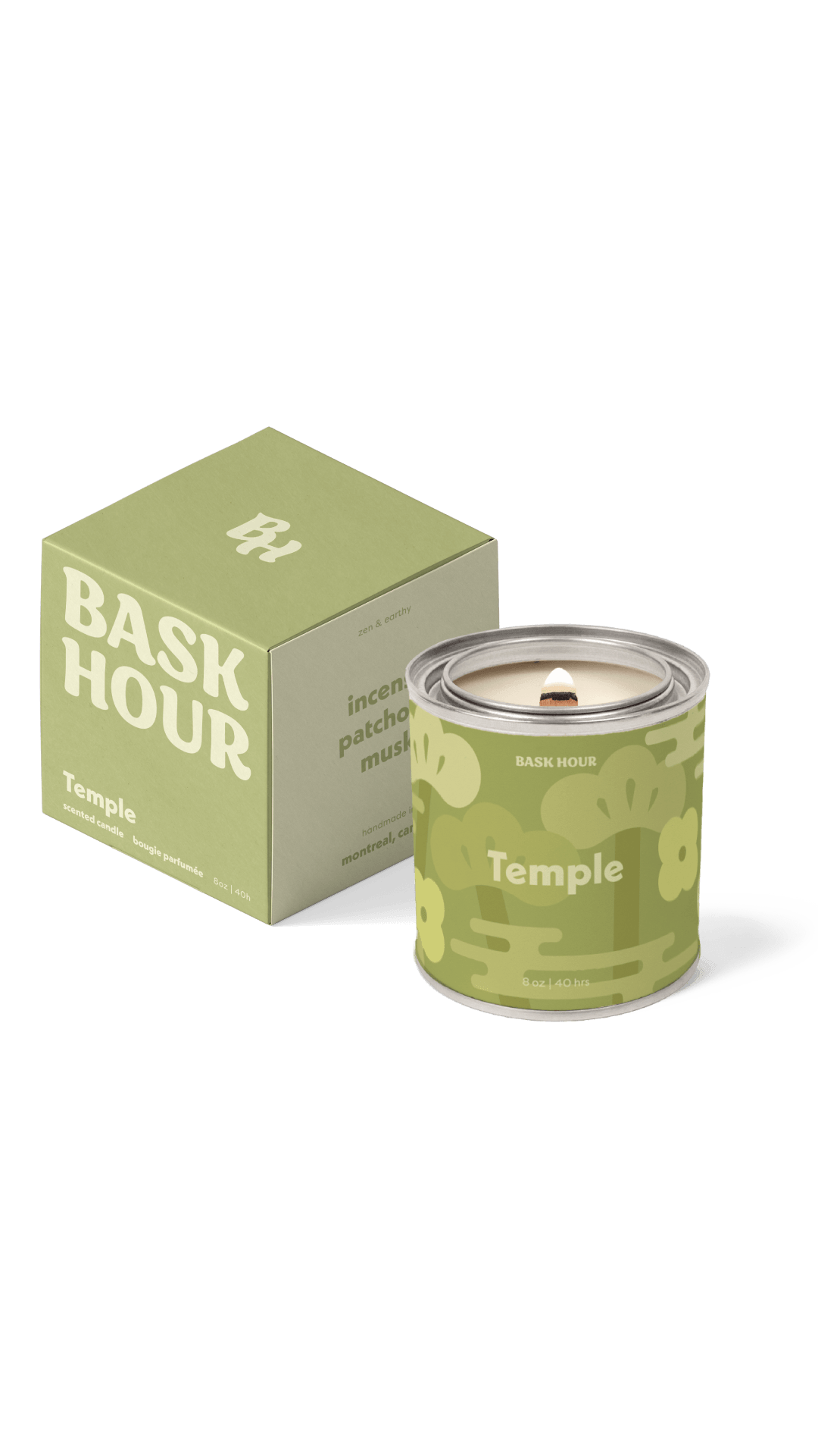 Temple - 8 oz Candle Bask Hour