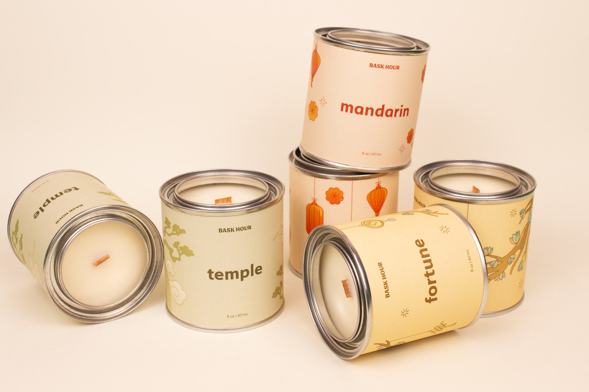 Enjoy all 3 limited edition candles (Fortune, Mandarin, & Temple) to give as the perfect gift or cherished individually. Made in Montréal with an all natural wax blend of soy, coconut & beeswax. Wood wicks that are FSC certified for an eco-friendly clean burn and premium fragrance oils free from parabens & phthalates.