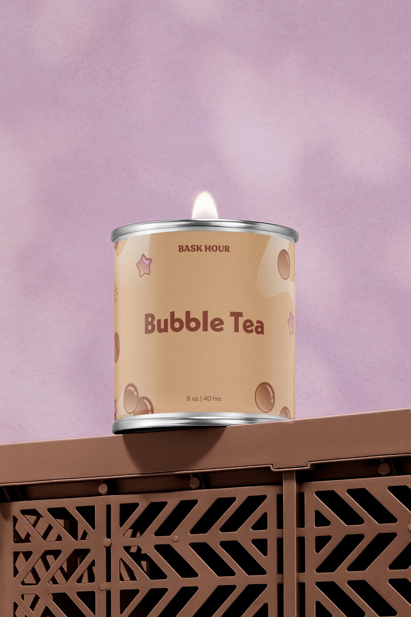 Bubble Tea ~ Natural Candle Bask Hour