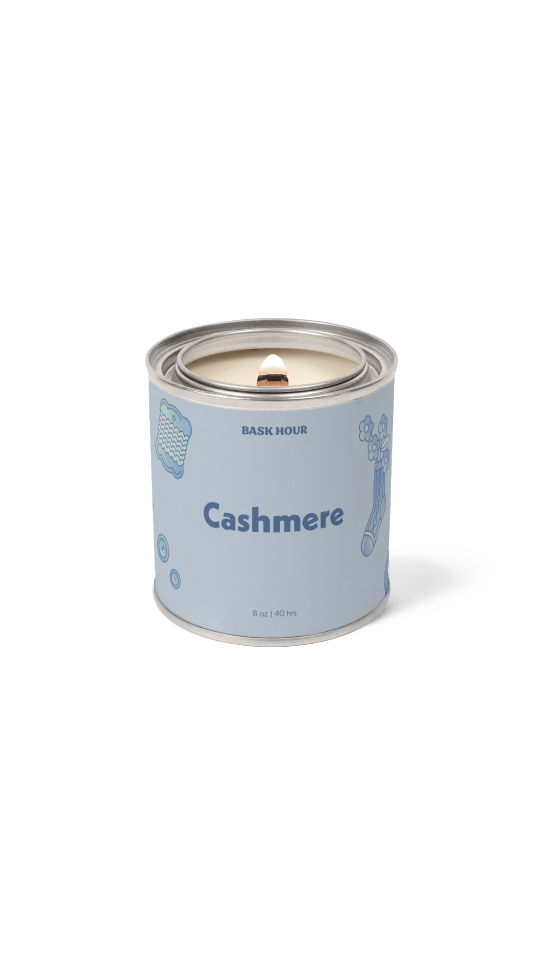 handmade cashmere scented candle amber vanilla musk