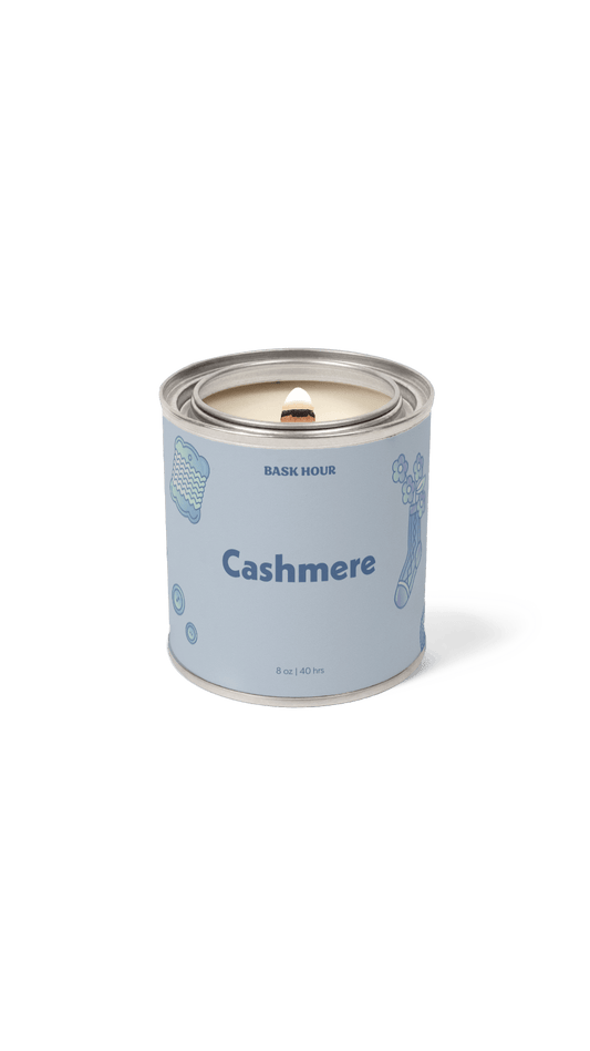 handmade cashmere scented candle amber vanilla musk