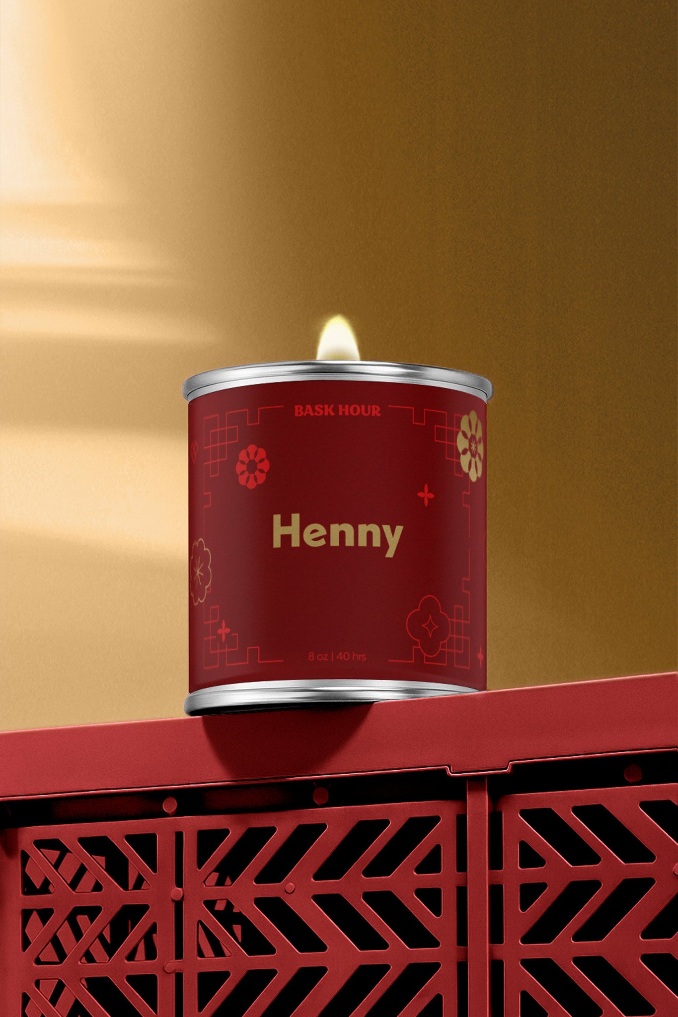 Henny ~ Natural Candle Bask Hour