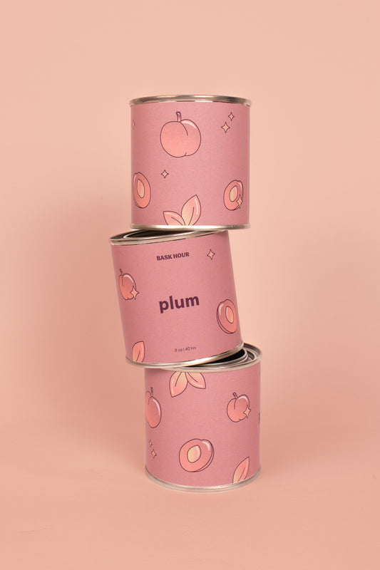 Plum ~ Wood Wick Candle - Bask Hour