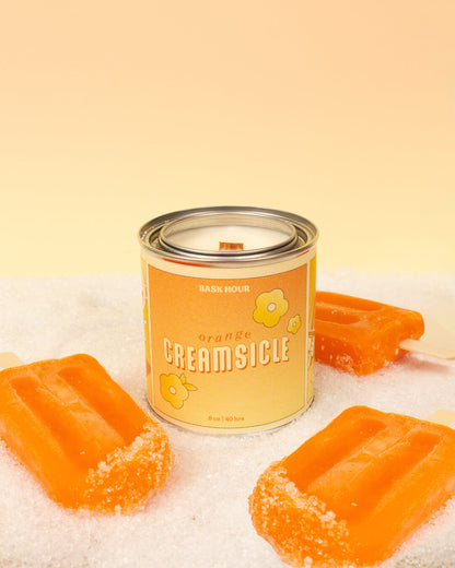 Orange Creamsicle ~ Wood Wick Candle