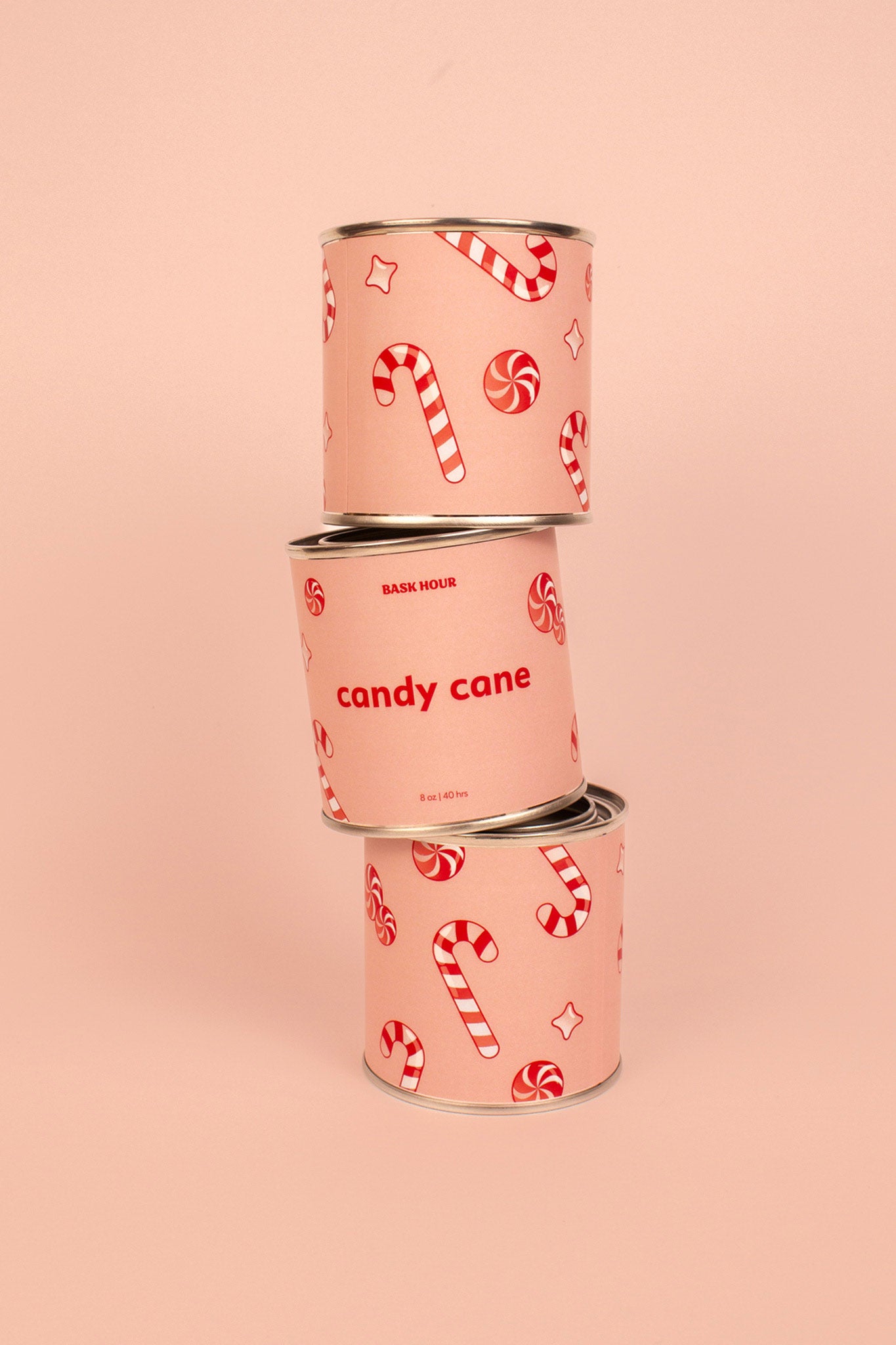 Candy Cane ~ Natural Candle