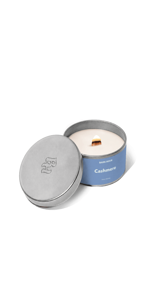 Cashmere cozy scented candle bougie parfumée cashmere automnal cadeau 4oz cire de soja naturelle soy wax