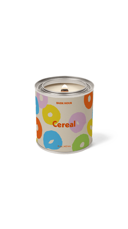 handmade cereal scented candle fruit loop inspired citrusy milky