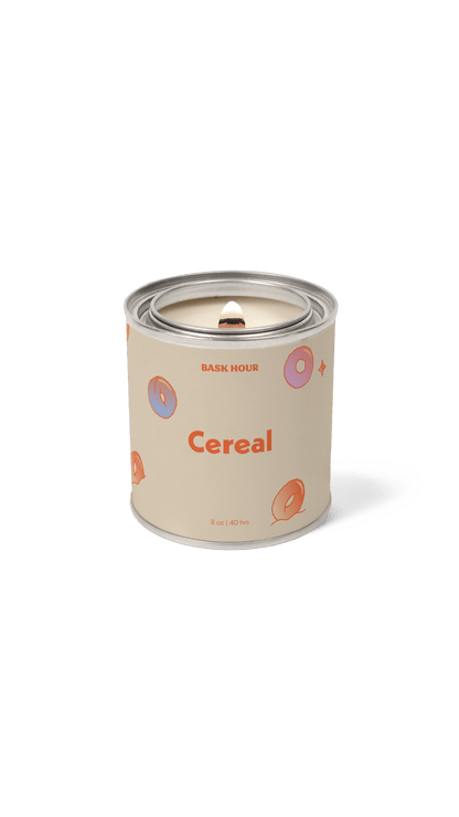 handmade cereal scented candle fruit loop inspired citrusy milky
