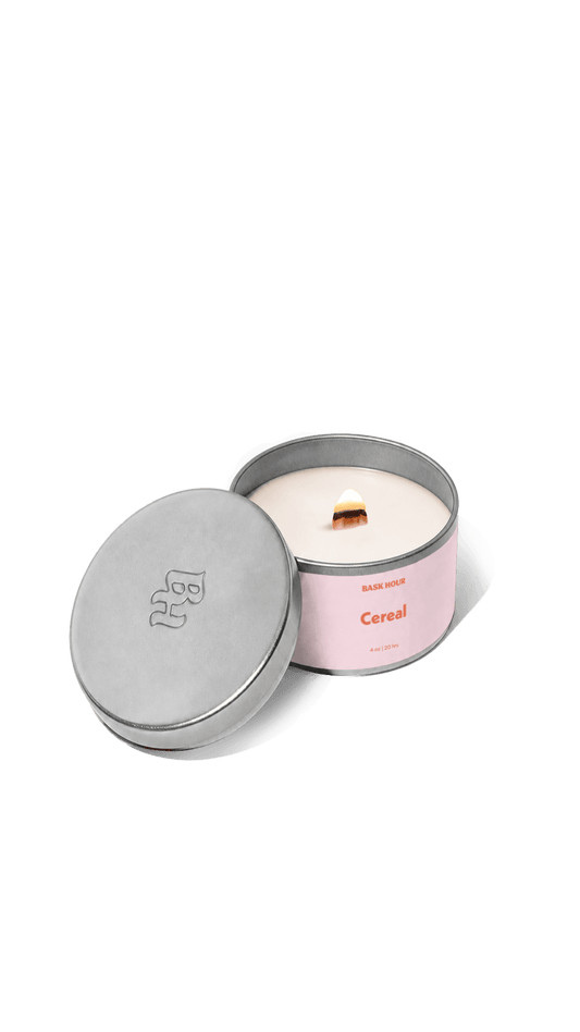 funky cereal fruit loop inspired scented candles bougie parfumée au céréales fruit loops 4oz cire naturelle de soja