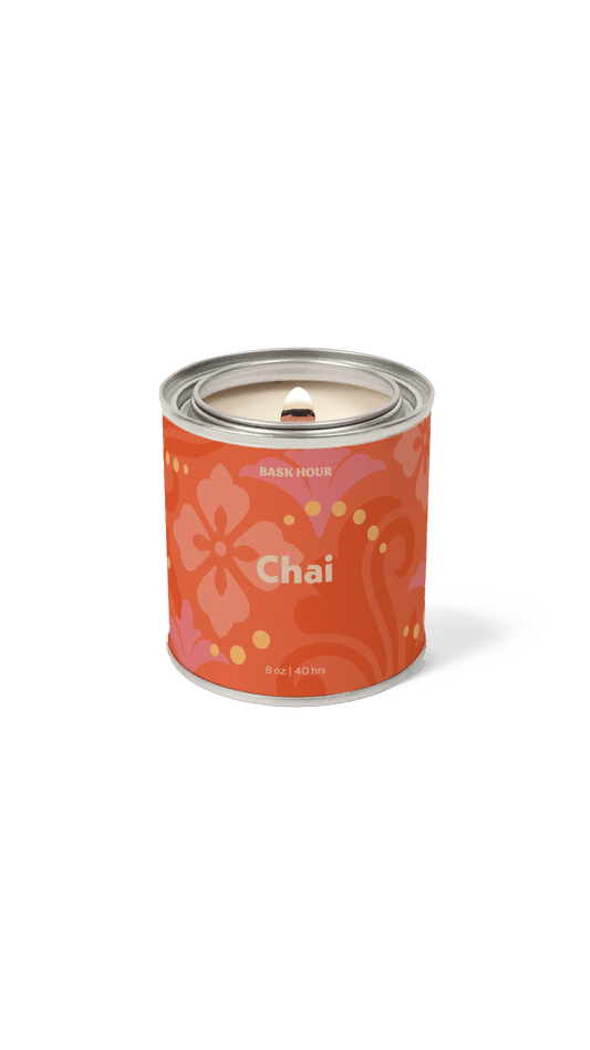 handmade chai latte scented candle cinnamon cardamom milk sweet spicy
