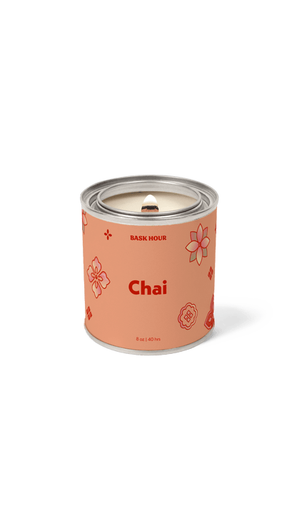 handmade chai latte scented candle cinnamon cardamom milk sweet spicy