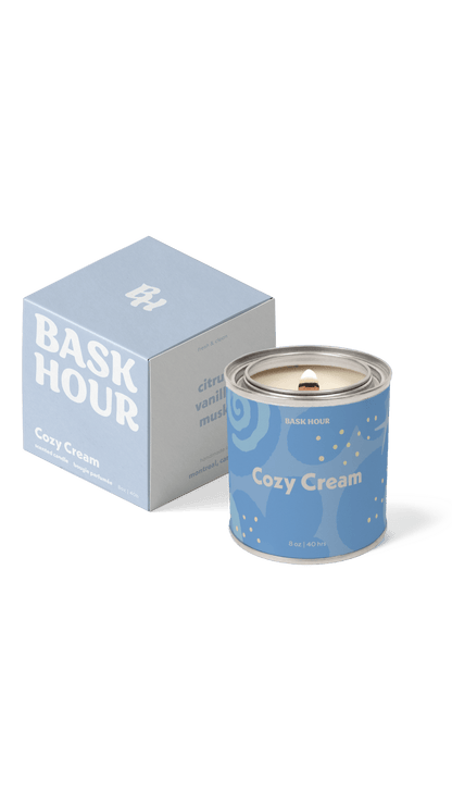 Cozy Cream - 8 oz Candle Bask Hour