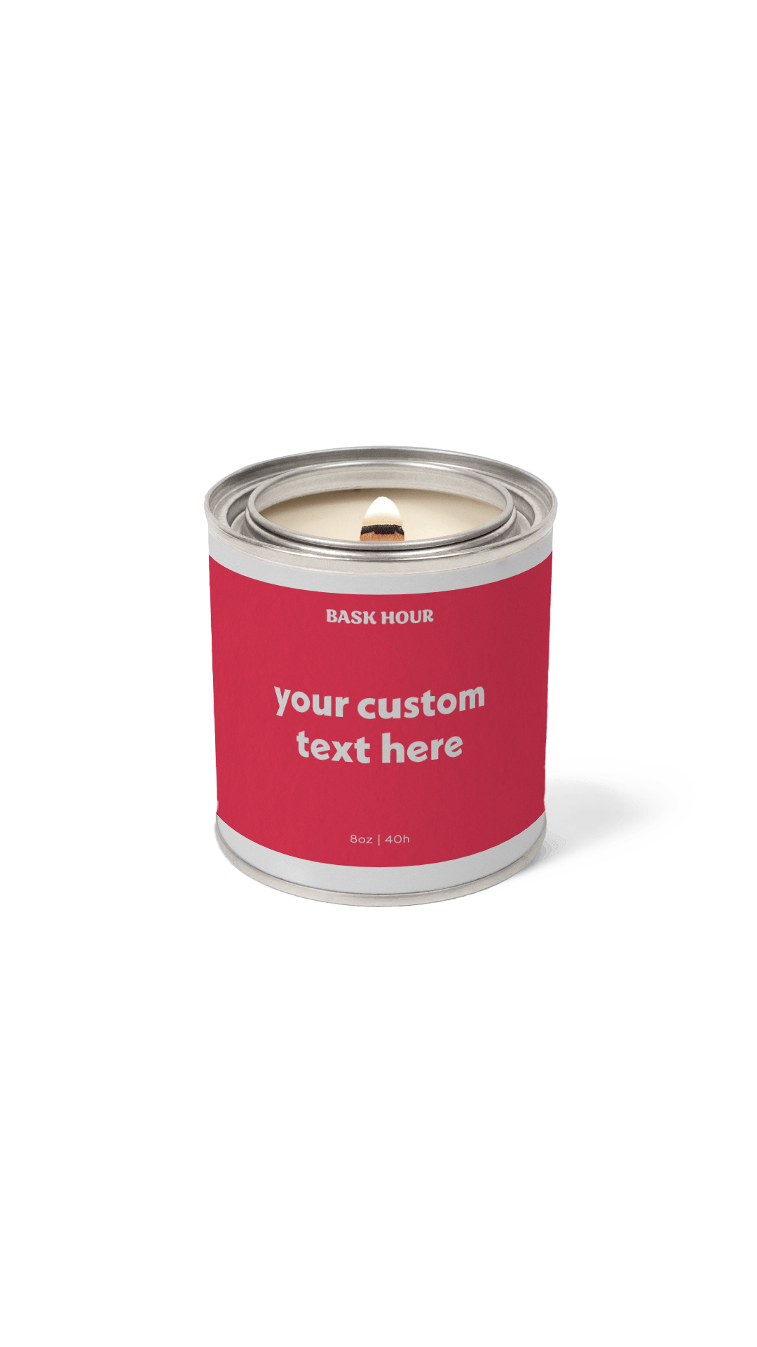 Custom Candle - 8oz Bask Hour