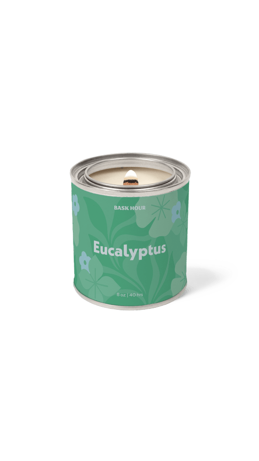 handmade eucalyptus scented candle lavender bergamot