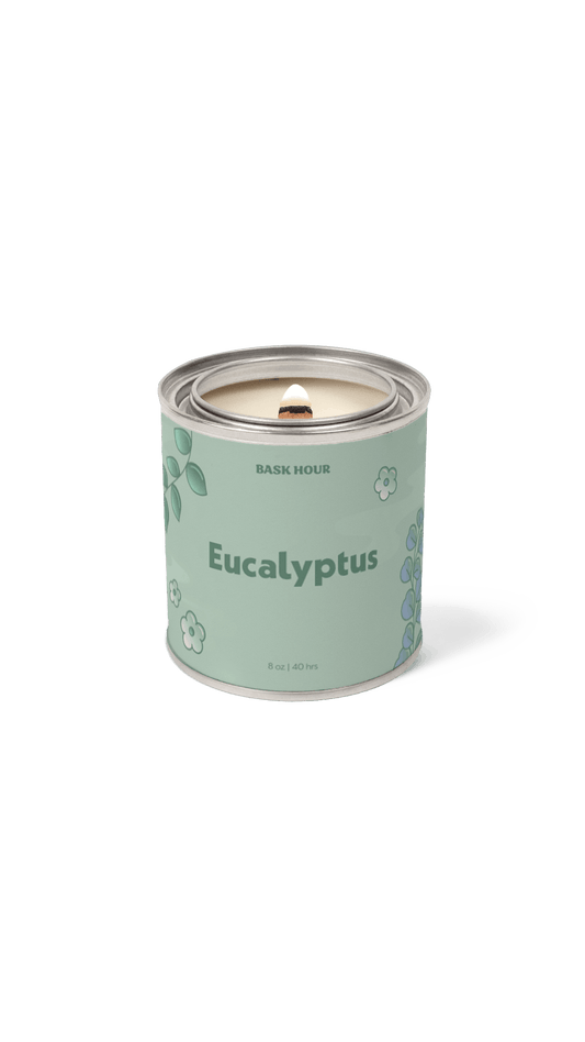 handmade eucalyptus scented candle lavender bergamot