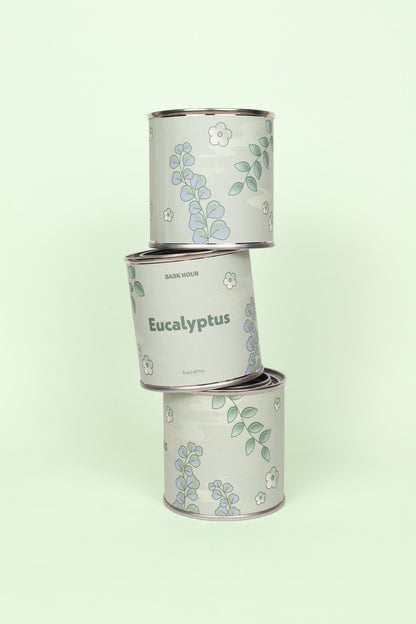 Eucalyptus ~ Natural, Non-toxic, Wood Wick Candle - Bask Hour