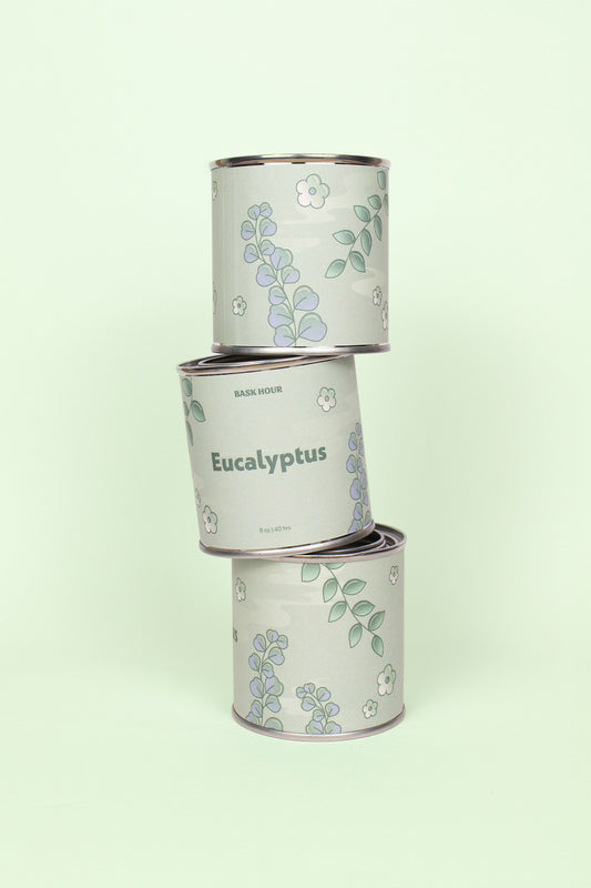 Eucalyptus ~ Natural, Non-toxic, Wood Wick Candle - Bask Hour