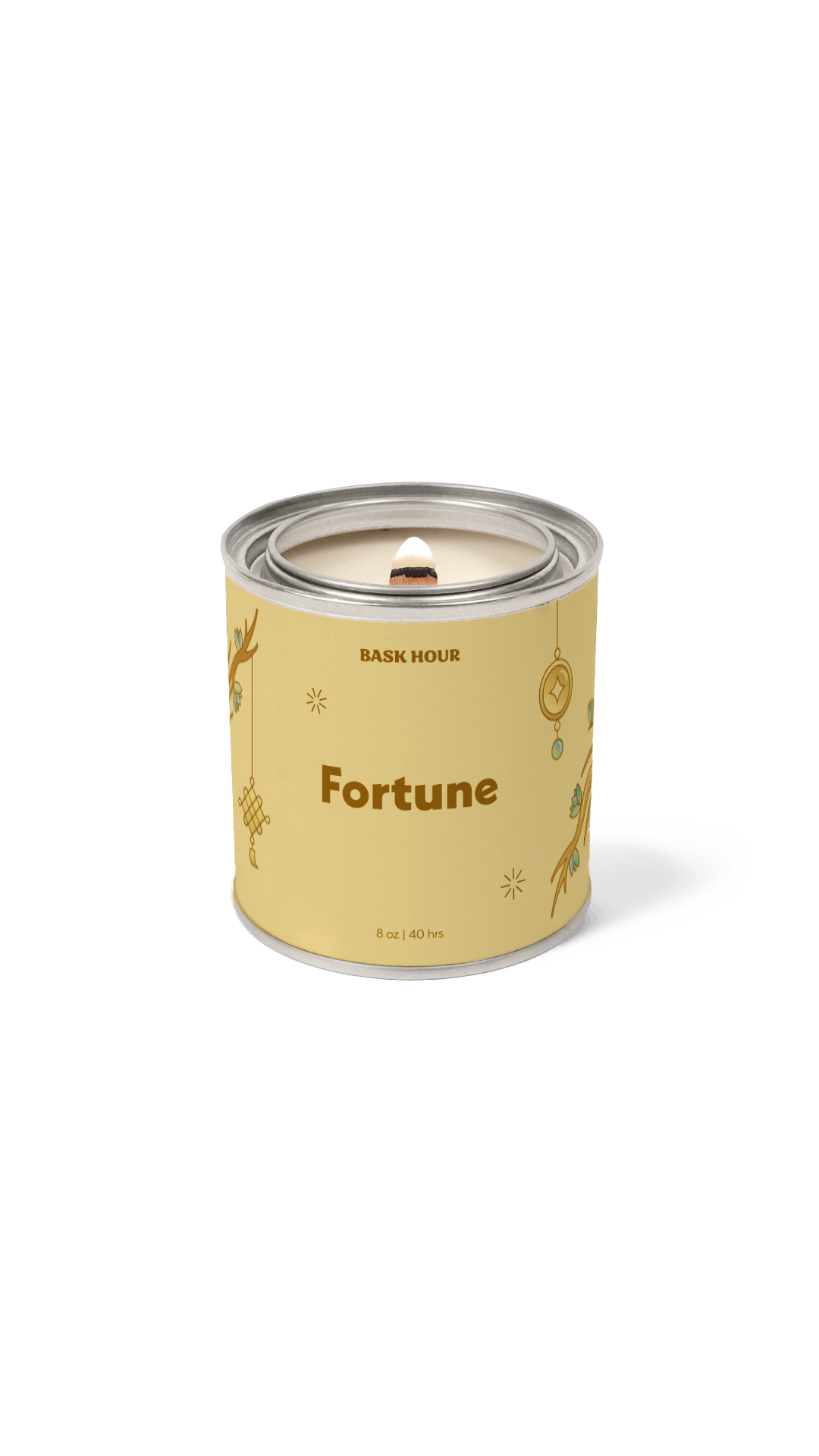 handmade fortune scented candle sandalwood santal vanilla