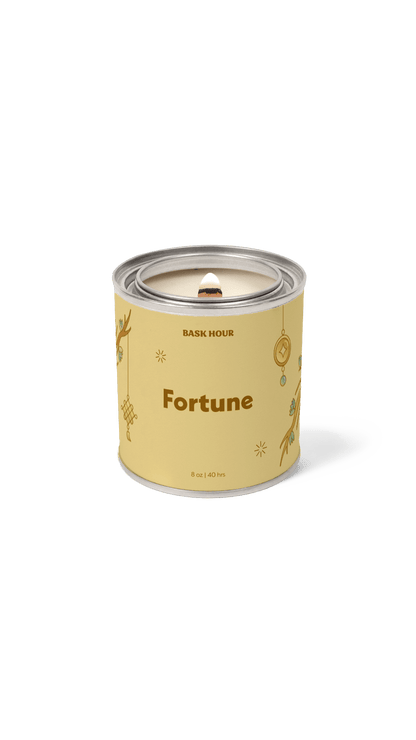 handmade fortune scented candle sandalwood santal vanilla