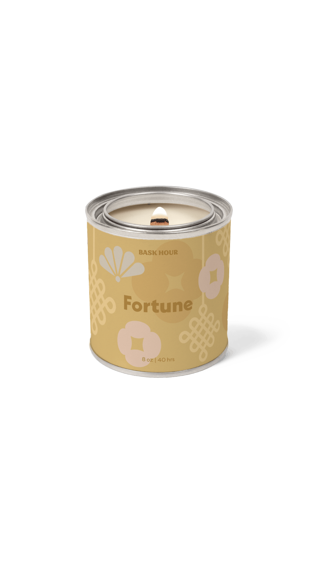 handmade fortune scented candle sandalwood santal vanilla
