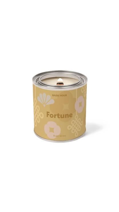handmade fortune scented candle sandalwood santal vanilla