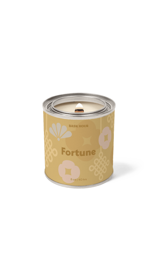handmade fortune scented candle sandalwood santal vanilla