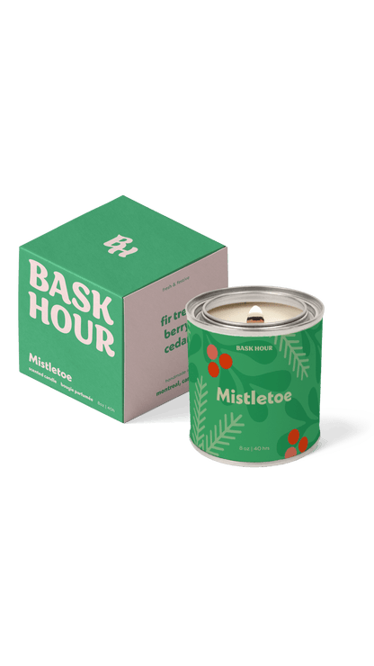 Mistletoe - 8 oz Candle Bask Hour
