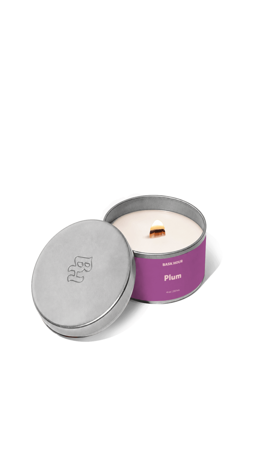 Plum - 4 oz Candle Bask Hour