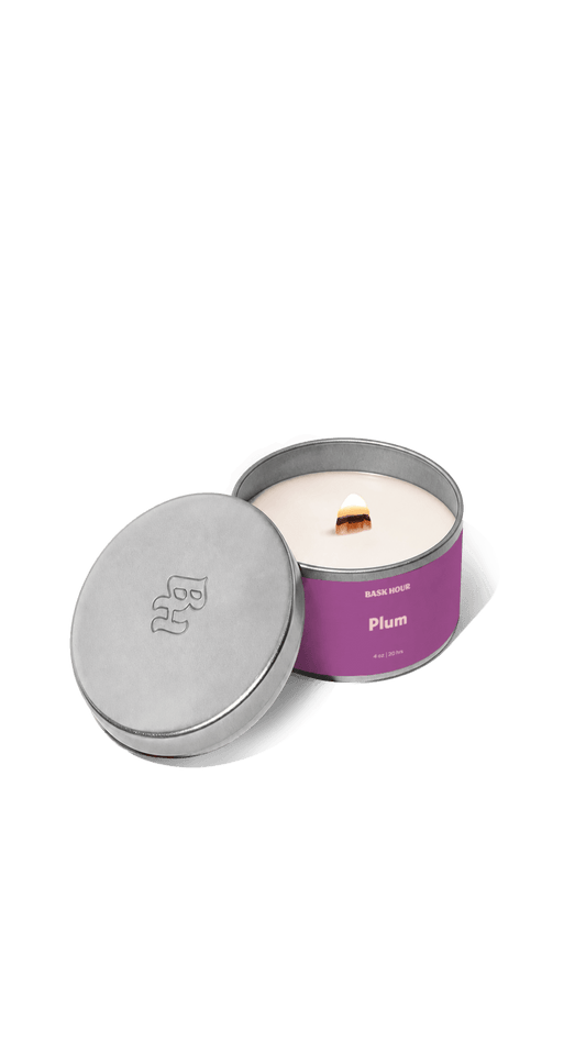 Plum - 4 oz Candle Bask Hour
