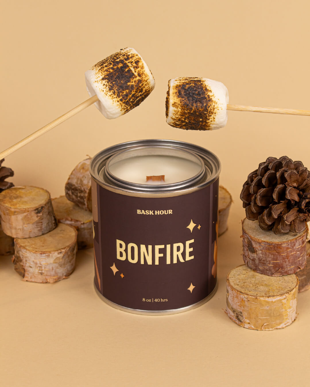 Bonfire ~ Wood Wick Candle
