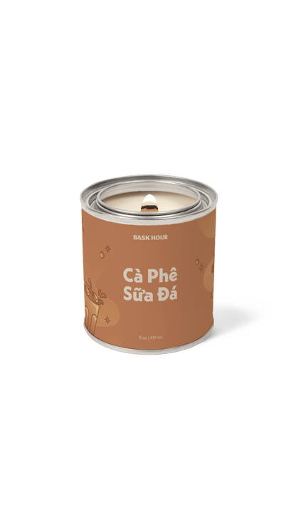 handmade vietnamese coffee scented candle ca phe sua da condensed milk