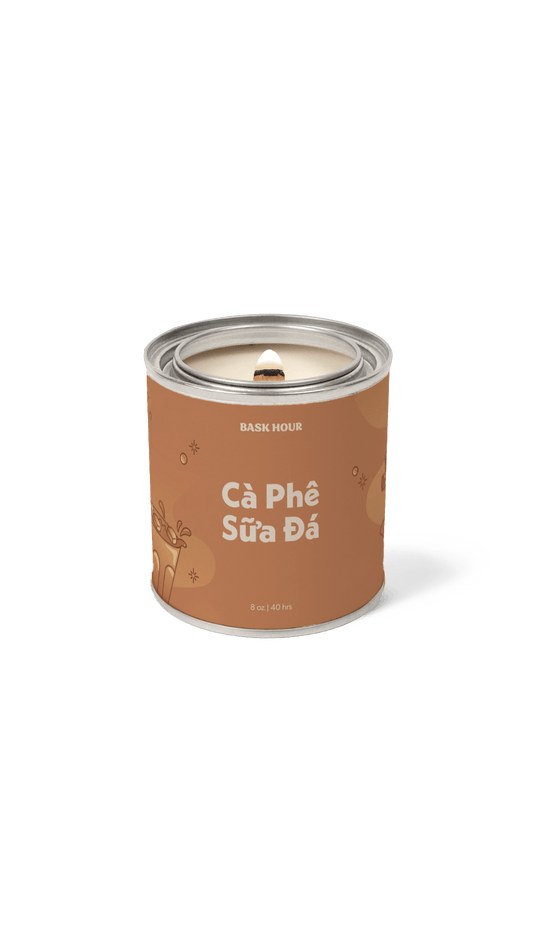 handmade vietnamese coffee scented candle ca phe sua da condensed milk
