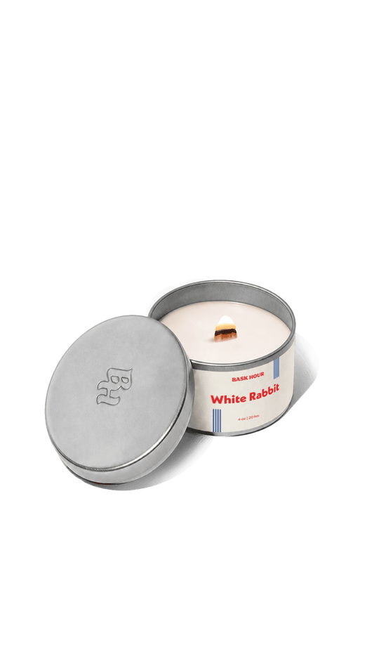white rabbit candy inspired scented candle bougie parfumée au bonbon white rabbit asian asiatique 4oz cire naturelle soja soy wax
