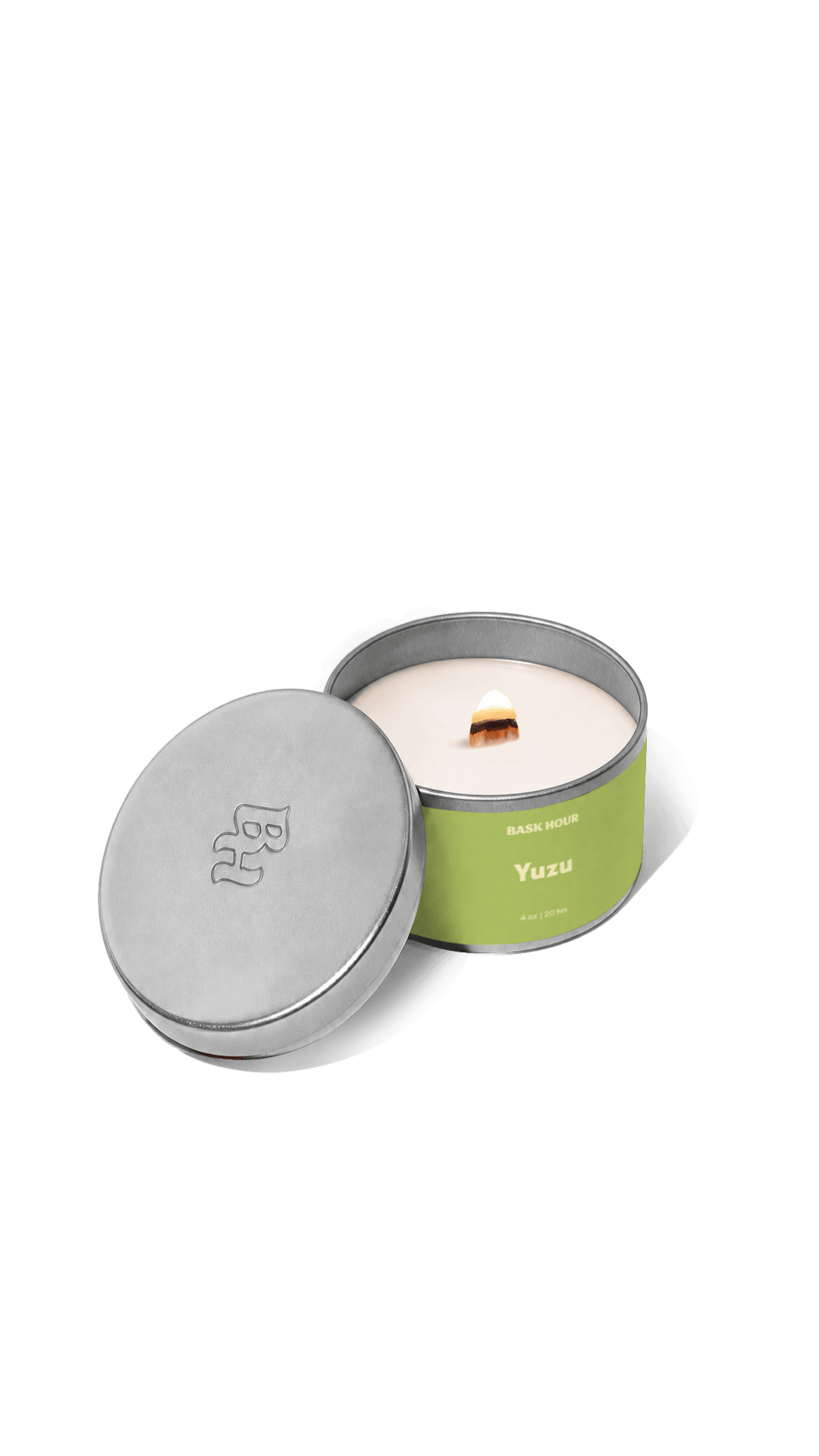 Yuzu citrus floral scented candle bougie parfumée au yuzu citronné et floral 4oz cire naturelle soja soy wax