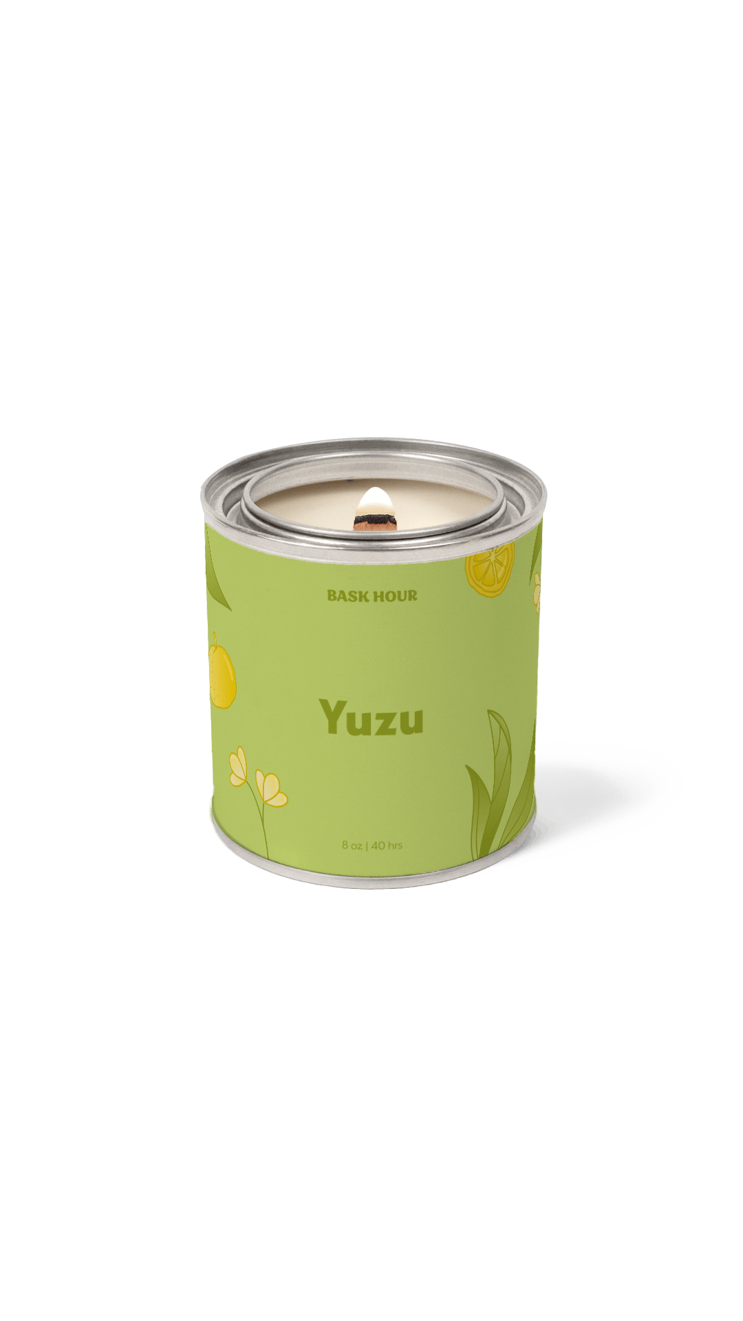 handmade yuzu scented candle floral citrus grapefruit hinoki